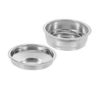 ELAYARD 2pcs Stainless Steel Coffee Filter Bowls for Semiautomatic Espresso Machines Reusable Coffee Powder Dosing Tool Enhanced Brewing Quality for Home and Office