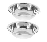 ELAYARD 2pcs Stainless Steel Foot Soaker Tub Thickened Wash Basin for Laundry Face Washing Multi Purpose Durable Bath Tub for Home Kitchen Spa