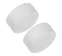 ELAYARD 2pcs Stainless Steel Handrail End Caps for Stair Railings Handrail Fixing Accessories with Stylish Wooden Cover Compatible with PVC and Wood Easy Installation