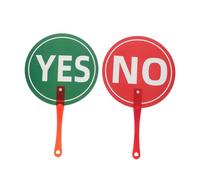 ELAYARD 2pcs Teacher Judging Board Yes No Paddles Classroom Participation Voting Signs True False Score Paddles for Student Interaction Plastic Lightweight Design