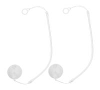 ELAYARD 2pcs Theft Pen Chain with Silicone Base Flexible Secure Pen Holder for Bank Counters Office Desks Non Slip Elastic Tether Protects Against Loss