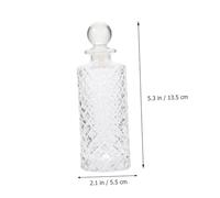 ELAYARD 2pcs Transparent Aromatherapy Glass Bottles Empty Perfume Holders with Smooth Rounded Opening for Desktop Decor and Home Diffuser