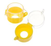 ELAYARD 2pcs Transparent Push Button Safety Guard Cover for Emergency Stop Switch Rotating Lock Protector to Prevent Accidental Operation Industrial with Easy Identification
