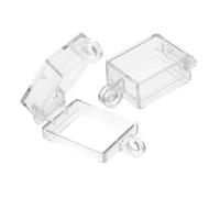 ELAYARD 2PCS Transparent Switch Covers with Adhesive Backing Protective Toggle Button Guards for Rocker and Flipping Switches Plastic Shell Preventing Accidental Activation