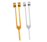 ELAYARD 2pcs Tuning Fork for Ear Cleaning and Nervous System Testing Vibration Frequency Aluminum Alloy Medical Grade Ear Therapy Tools for Adults