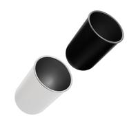 ELAYARD 2pcs Unbreakable Stainless Steel Bathroom Toothbrush Cups 350ml Lightweight Toothbrush Holders for Bathrooms, for Graduation Festival and Back to School Party