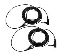 ELAYARD 2pcs Universal Grounding Cord 5m Replacement Earthing Cable for Grounding Mats Sheets Pads High Conductivity Black Wire Suitable for Home Wellness