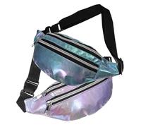 ELAYARD 2Pcs Waist Pack for Women Embossed Oxford Cloth Belt Bag Adjustable Strap Crossbody Fanny Pack Large Capacity for Sports Running Casual Use