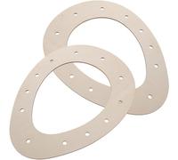 ELAYARD 2pcs Wooden Easter Egg Wreath Bases 23x30cm DIY Wreath Form Rings Wooden Frames for Easter Decorations and Craft Supplies