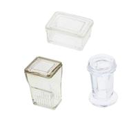 ELAYARD 3 Sets Transparent Laboratory Glass Staining Jars with High Chemical Resistance for Cell Slide Staining and Scientific Research Experiments