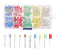 ELAYARD 300Pcs 3Mm 5Mm High Brightness Single LED Light Diodes Kit for Crafts, Science Projects, and Lamp Making - Mini LED Lights for Model Making and Experiments