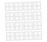 ELAYARD 30pcs Floor Drain Hair Catcher Sticker Self Adhesive Bathroom Drain Filter Patch for Clog Prevention and Repair Transparent Invisible Mesh for Shower Kitchen and Window Screens