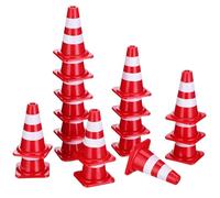ELAYARD 30pcs Miniature Traffic Cones Play Safety Cones Educational Road Sign Models for Bright Red for Learning Traffic Rules and Safety Awareness