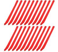 ELAYARD 30pcs Red Polyester Ribbon for Medals with Snap Clips, Lightweight and Universal Fit Neck Lanyards for Academic Recognitions and Student Achievement Awards