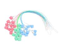 ELAYARD 30pcs Tooth Keepsake Boxes with Necklace String Colorful Plastic Tooth Storage Organizers for Boys for School Party and Memory Preservation