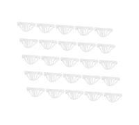 ELAYARD 30pcs White Baseball Cap Inserts Shapers Reusable Hat Support Brim for Adult Hats Fit Brim Liners to Keep Shape and Prevent Creases Cap Inner Support for Baseball
