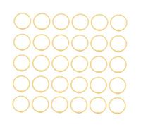 ELAYARD 30pcs Yellow Binder Rings Openable Metal Book Rings Snap for Index Cards Flashcards Papers Office School Supplies Organizer