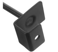 ELAYARD 32Pcs Metal Pegboard Hooks 10Cm Black Aluminum Hooks for Supermarket Shelf Display, Commodity Hanging and Tool Utility, Compatible Pegboard for Retail and Shop Organization