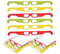 ELAYARD 36pcs 3d Paper Diffraction Glasses with Light Effects, Rainbow Colorful Festival Eyewear Set for Parties, Carnivals, and Rave Events