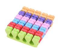 ELAYARD 36Pcs Sponge Nail Toe Separators Manicure Finger Dividers Soft Flexible Salon Nail Art Tools for Comfortable Non Deforming Use in Beauty Salon Supplies