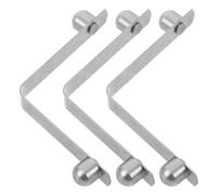 ELAYARD 3pcs Adjustable V-Shape Snap Clip for Walking Stick Crutch Holders Height Adjustment Spring Pad Walker Clamp Secure Locking Shock-Absorbing Cane Holder Accessories