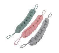 ELAYARD 3PCS Back Shower Towel Set Long Bath Towels for Exfoliating and Back Rub in Grey Green and Pink for Daily Bath Use Random Color