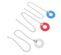 ELAYARD 3pcs Cymbal Chain Drum Accessories Steel Hissing Sound Chain for Jazz Kits Percussion Enhancer Set