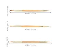 ELAYARD 3pcs Double-ended Nail Art Brushes Thin Detailing Manicure Tools for Sculpting Drawing and Shaping Ergonomic Multi-functional Nail Art Pens for Professionals and Beginners