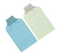 ELAYARD 3pcs Exfoliating Bath Gloves Hammam Back Scrubber Body Scrub Mitts Spa Dead Skin Remover Deep Exfoliating Gloves