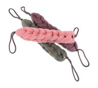 ELAYARD 3pcs Foaming Net Back Scrubbing Strips Exfoliating Body Scrubber Towel for Shower Bath Green Pink Grey
