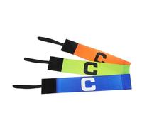 ELAYARD 3Pcs Football Captain Armbands Elastic Sports Bands for Adults and Youths Polyester and Fiber Material Versatile for Soccer Rugby Basketball Ice Hockey Team Leaders