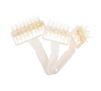 ELAYARD 3pcs Handheld Pastry Dough Rollers with Plastic Spikes Pizza Docker Hole Puncher for Baking Cookies Pies Pastries Versatile Dough Blistering Remover Tool for Home and Commercial