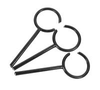 ELAYARD 3pcs Iron Laboratory Support Retort Rings Small Stable Precision-made Chemistry Experiment Equipment for Lab Use