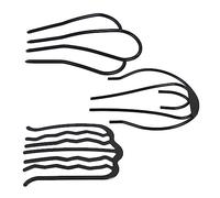 ELAYARD 3pcs Iron U-shaped Hairpins Hair Secure Clips Small Size Practical Hair Clasp Set for Women Diy Hairstyling and Sectioning at Home or Salon