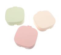 ELAYARD 3pcs Makeup Organizer with Clear Mirror for Dressing Table Portable Travel Cosmetic Case with Spacious for Makeup and Hair Accessories Stylish Beige Pink Green Vanity Storage