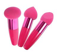 ELAYARD 3pcs Makeup Puff Pen with Handle for Dry Wet Foundation Blending Soft Cosmetic Applicator for Natural Finish Beauty Sponge Trio for Precise Face Makeup