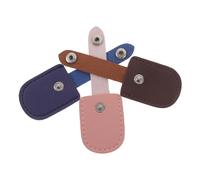 ELAYARD 3pcs Nail Scissor Covers Cuticle Nipper Storage Bags Pu Protector Case for Manicure Pedicure Tools Suitable for Home and Travel