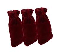 ELAYARD 3pcs Piano Pedal Protective Covers Velvet Material Soft Pedal Protector for Piano Dust Shield Slipcover Red Easy Installation Complete Fit