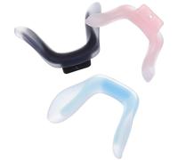 ELAYARD 3pcs Replaceable Glasses Nose Pads Silicone Nose Support for Eyeglasses Anti-Slip Comfort Fit Includes Pink Light Blue Black