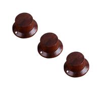ELAYARD 3pcs Rosewood Guitar Knobs for Electric Guitar Tuning Effect Pedal Control Knobs Wood Instrument Accessories for Acoustic Setup