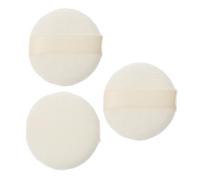 ELAYARD 3pcs Short Plush Powder Puff 65x10mm Soft Dusting and Foundation Makeup Sponge for Toddler Body Powder Application
