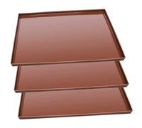 ELAYARD 3pcs Silicone Dehydrator Mats Reusable Non-stick Baking Tray for Fruit Vegetable Drying Oven and Dehydrator Safe High Temperature Resistant Silicone