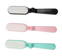 ELAYARD 3pcs Travel Folding Hair Comb Compact Folding Comb Soft Teeth for Detangling for Women Men and Boys and Girls The Go