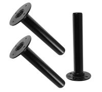 ELAYARD 3pcs Wall Mounted Weight Plate Holder Rack for Home Gym Black Steel Barbell Plate Storage Rack Expansion Bolts Strength Training Display and Organizer