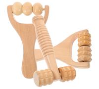 ELAYARD 3pcs Wooden Foot Roller Massage Tools for Back Neck Relief Deep Tissue Acupoint Massager for Daily Use and Circulation Boost