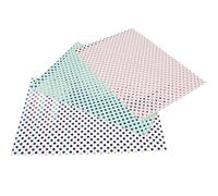 ELAYARD 3pcs Wrapping Paper Rolls 50X70Cm Each, Decorative Gold Foil Polka Dot Print on Green, and Pink Backgrounds, Suitable for Valentine’S Day, Wedding, and Craft Wrapping