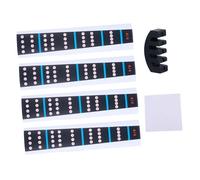 ELAYARD 4/4 Violin Finger Guide Sticker Set Note Markers Navy Fingering Tape, Removable Violin Mute and Cleaning Cloth for Beginner Practice and Scale Training Random Color