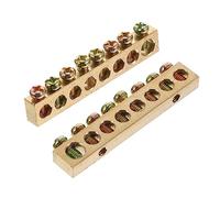 ELAYARD 4 Pcs Copper Ground Circuit Terminal Block Connector with 8 Holes, Sturdy and Not Easily Oxidized Electrical Distribution Wire Terminals for Industrial Wiring