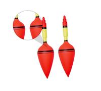 ELAYARD 4 Pcs Plastic Sea Fishing Floats Bobbers Belly Buoy for Saltwater Bite Reminder Elastic Spring Release Practical Tackle Tool for Stable Jigging and Grip