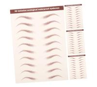 ELAYARD 4 Sheets Realistic Eye Brow Stickers Hair-like Temporary Brow Transfer Adhesive Makeup for Women